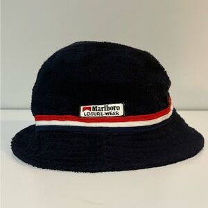Vintage Marlboro Leisurewear Navy Hat with Red Accent